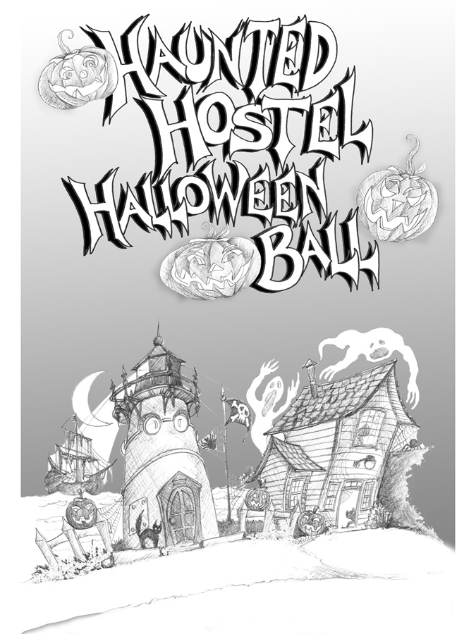 'First Annual Haunted Hostel Halloween Ball' by C. S. Bauman